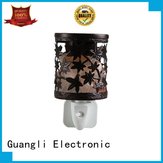 plug-in salt night light ceramic cover for improve sleeping Guangli