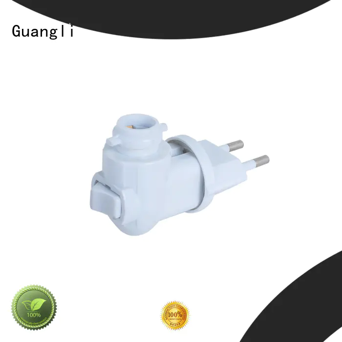 CE ROHS night light base socket 360° rotary plug for EU market 220V 110V