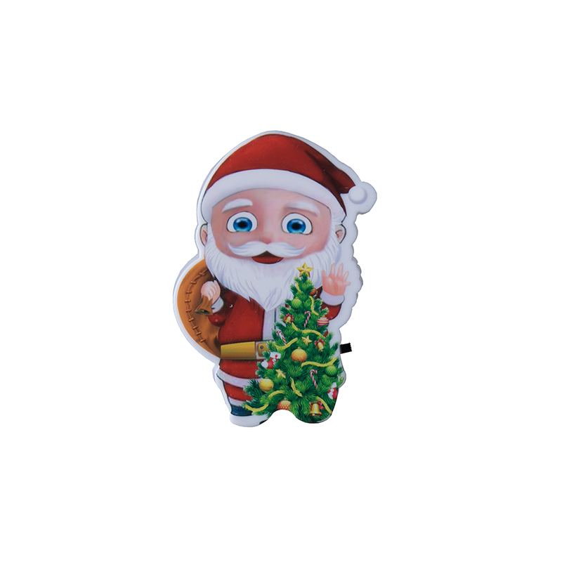 mini switch plug in xmas christmas trees Santa Claus led night light For Baby Bedroom