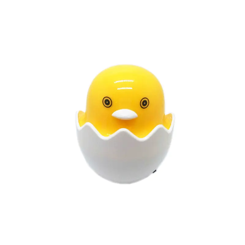 Popular Nightlight Cute Mini Yellow Chicken plug in Night Light Children's Bedroom Creative Cartoon Decor Lamp EU