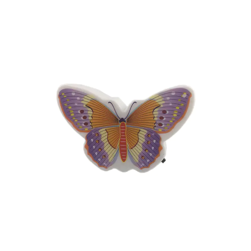 Beautiful Butterfly Animals 4 SMD mini switch plug in room usege night light with 0.5W  AC 110V or 220V