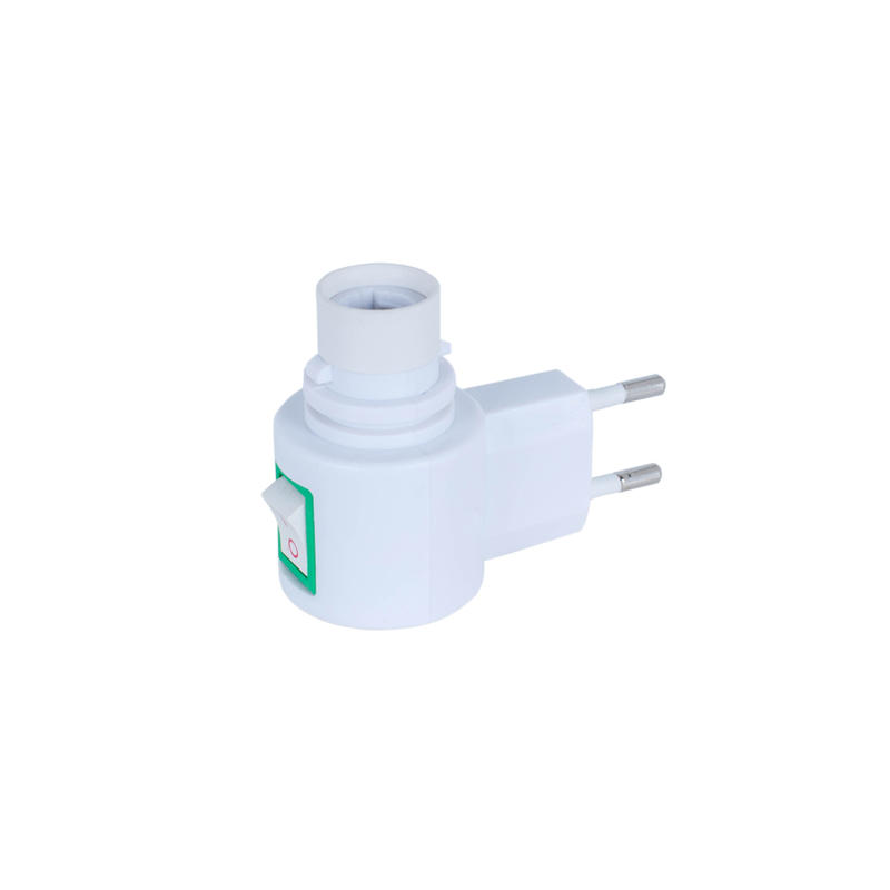 CE approved night light base socket  vertical electrical plug lamp holder E12 7W or 15W 220V 240V