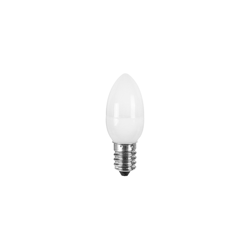 CE approved E12 E14 Caliber plastic night LED bulb C7 white light or warm light Transparent lampshade