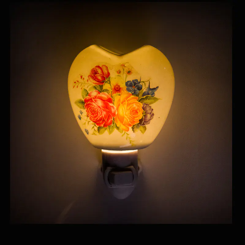 110v 220v fragrance ceramic nightlight antique wall lamp