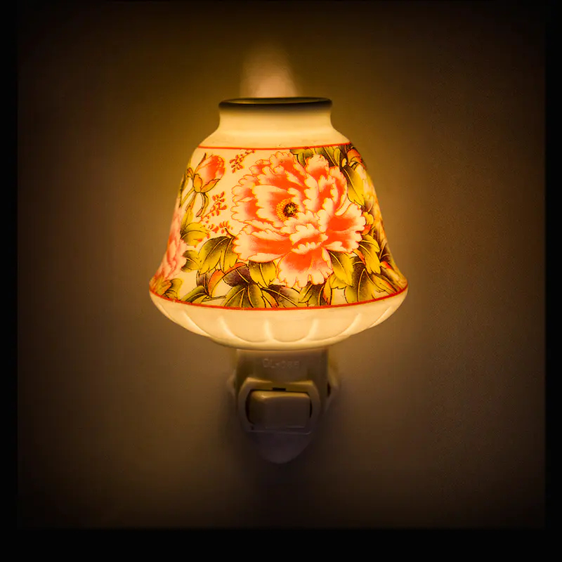 110v 220v fragrance ceramic nightlight antique wall lamp