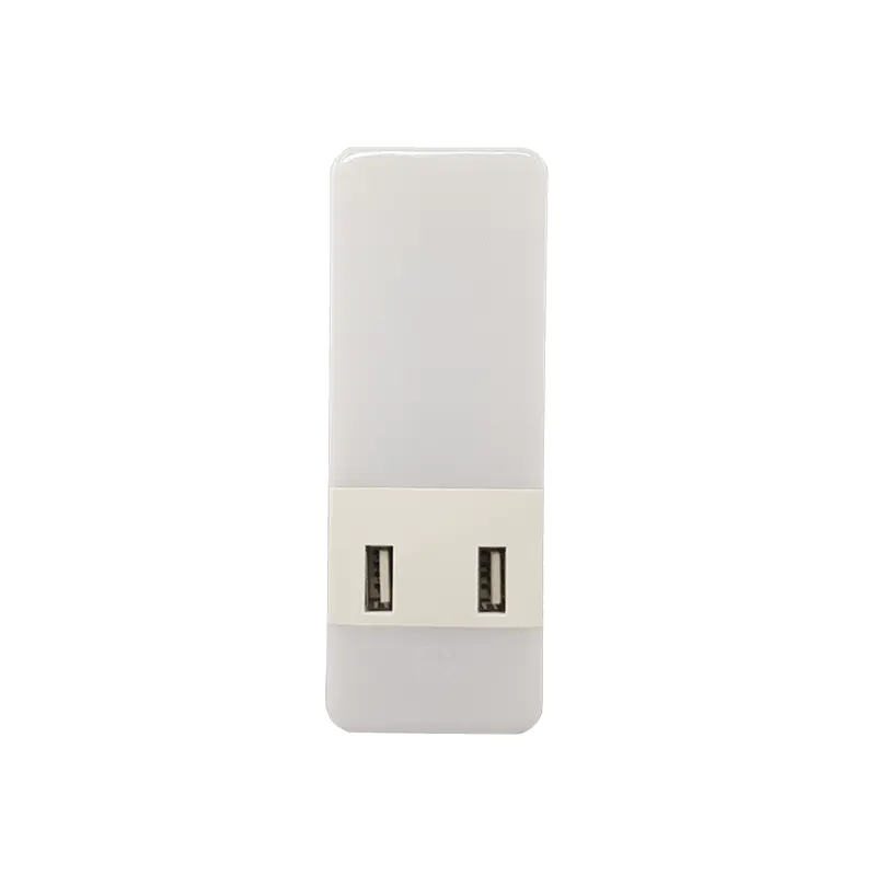 5V 2A Output Travel Dimmer inductio LED Night Light dual USB Wall Plate for Fast Charger