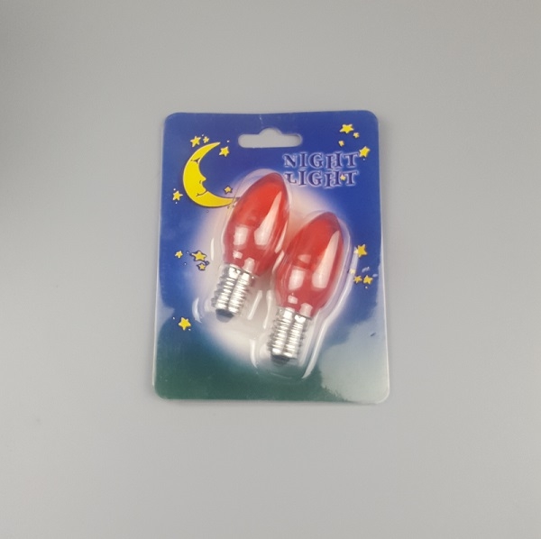 CE approved E12 E14 Caliber plastic night LED bulb C7 white light or warm light Transparent lampshade