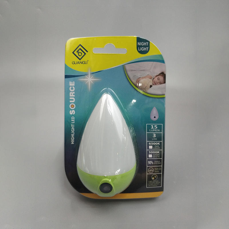 A68 OEM sensor plug in led water drop ABS material lamp night light for bed room