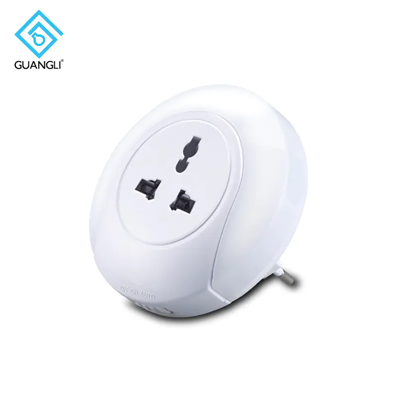OEM A78C BEST SALE SENSOR PLUG IN NIGHT LIGHT 5V 2A WALL CHARGER LAMP LEDWITH BS SOCKET DUSK TO DAWN
