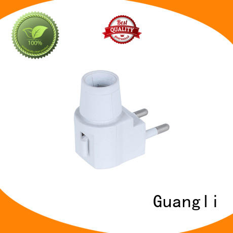 E12 night light socket lamp holder with plug CE approved 220V/110V